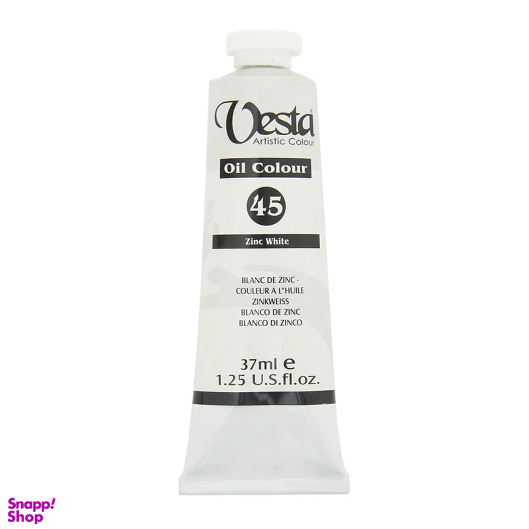 رنگ روغن وستا مدل Zink White 45 حجم 37 میلی لیتر
