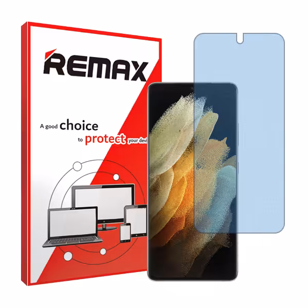 گلس سامسونگ S21 Ultra مدل مات آنتی بلو برند ریمکس کد S