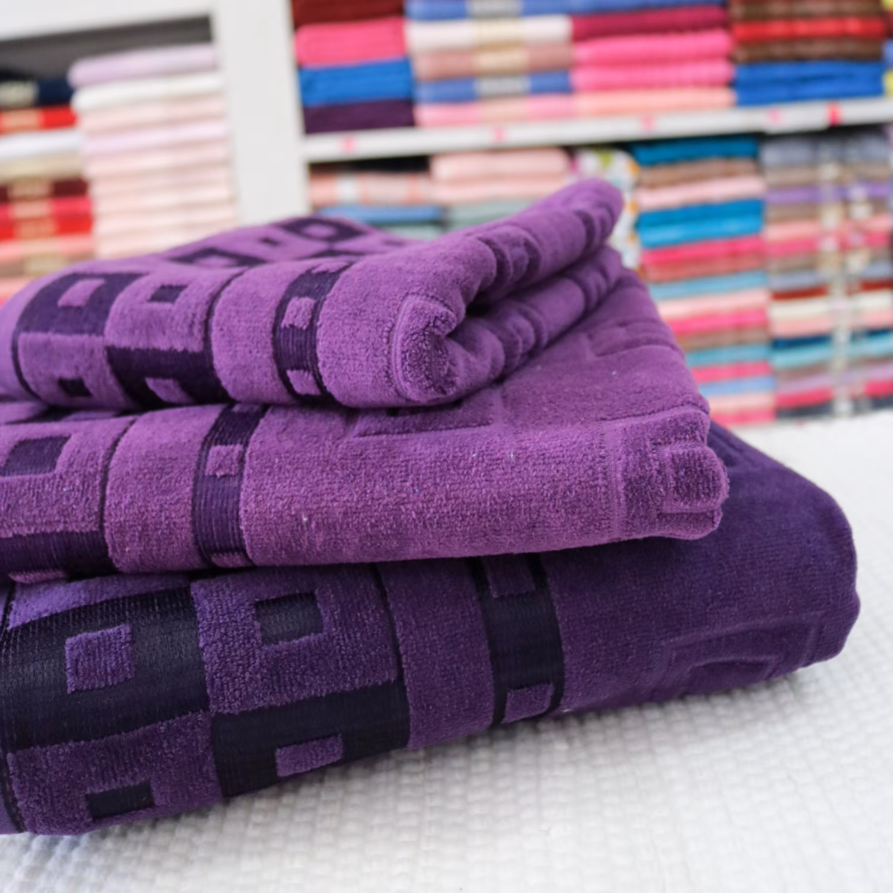 حوله دستی ماندگار بنفش (634154)