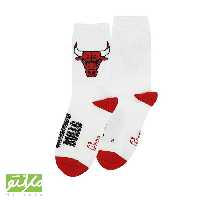جوراب بزرگسال ساقدار کشدار سفید شیکاگو بونز پاتریس