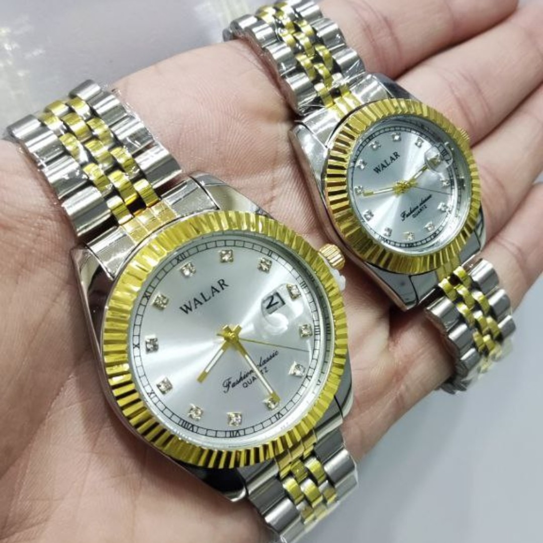 ساعت رولکس استیل دو رنگ نقره ای طلایی