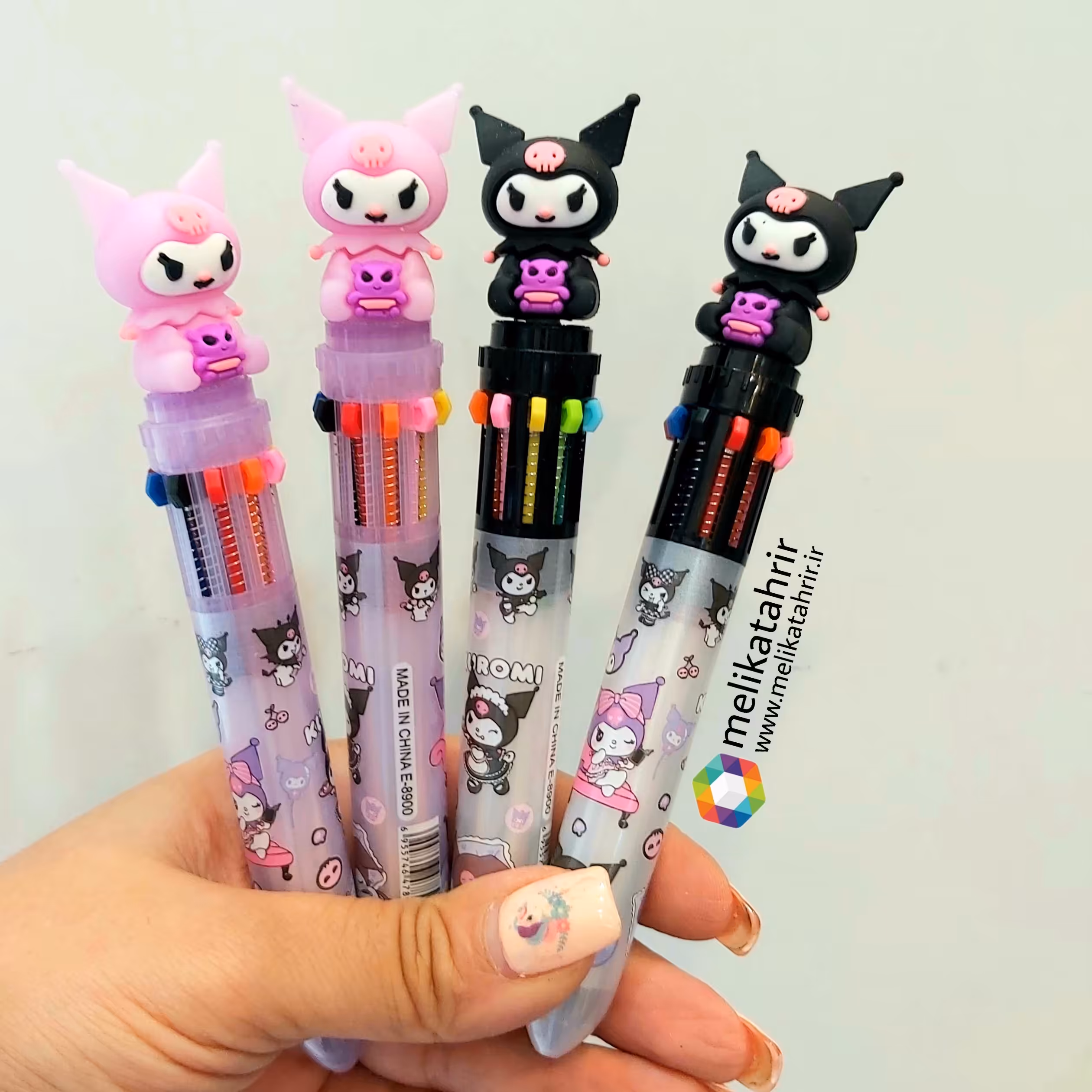 خودکار ده رنگ فانتزی طرح کرومی