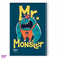 دفتر مشق‌ 80 برگ تک خط وزیری سیمی فانتزی جلد نرم الیپون (Elipon) کد 2331255