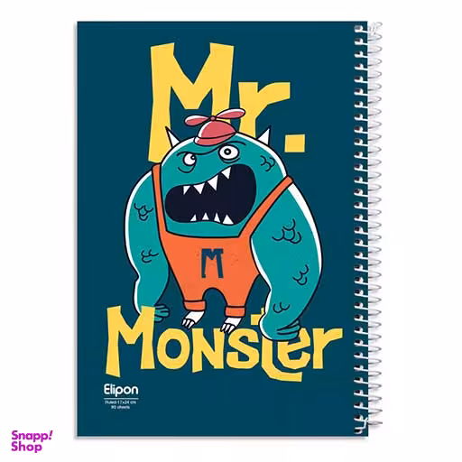 دفتر مشق‌ 80 برگ تک خط وزیری سیمی فانتزی جلد نرم الیپون (Elipon) کد 2331255