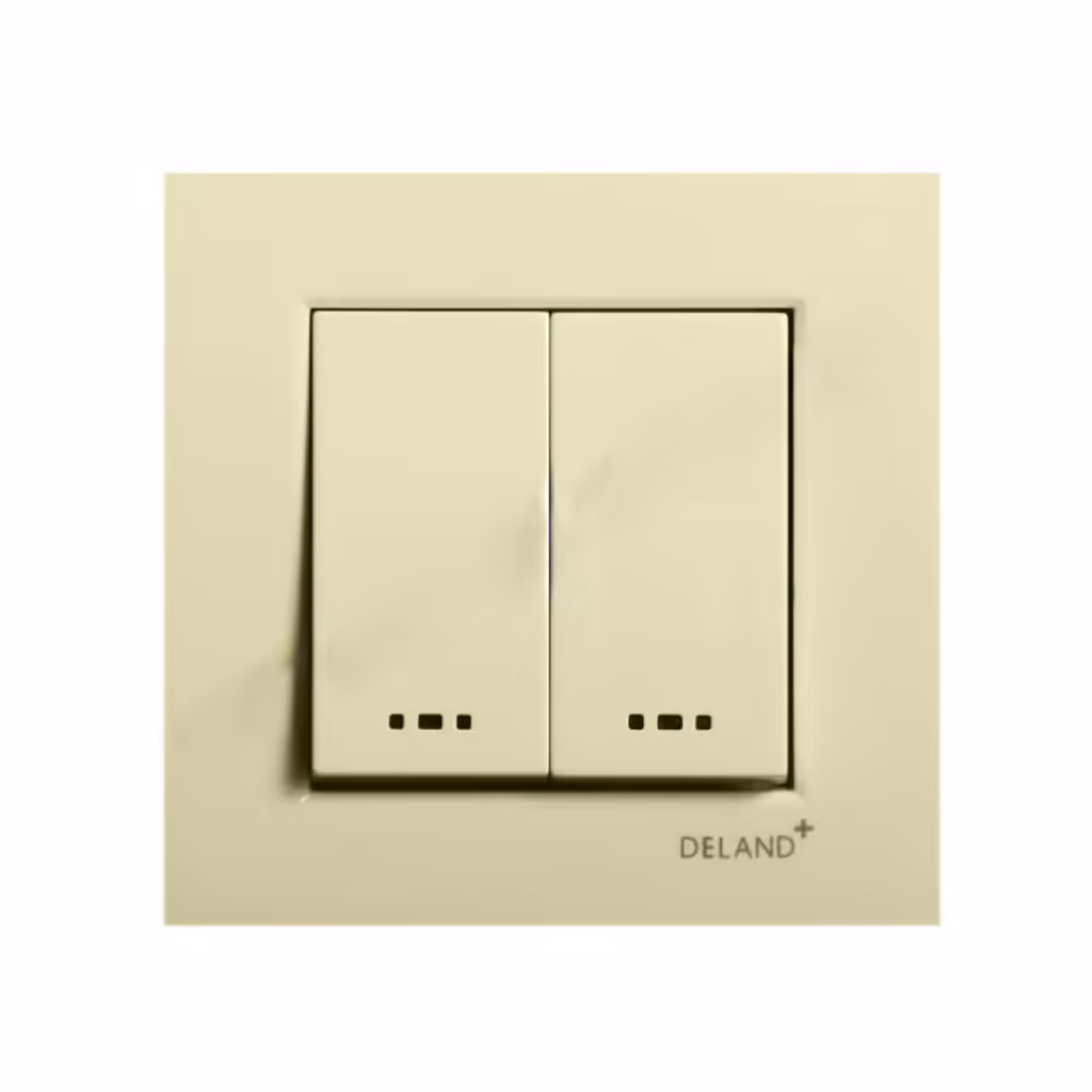 قیمت و مشخصات کلید دو پل دلند پلاس کرم مدل آسا | نت ران