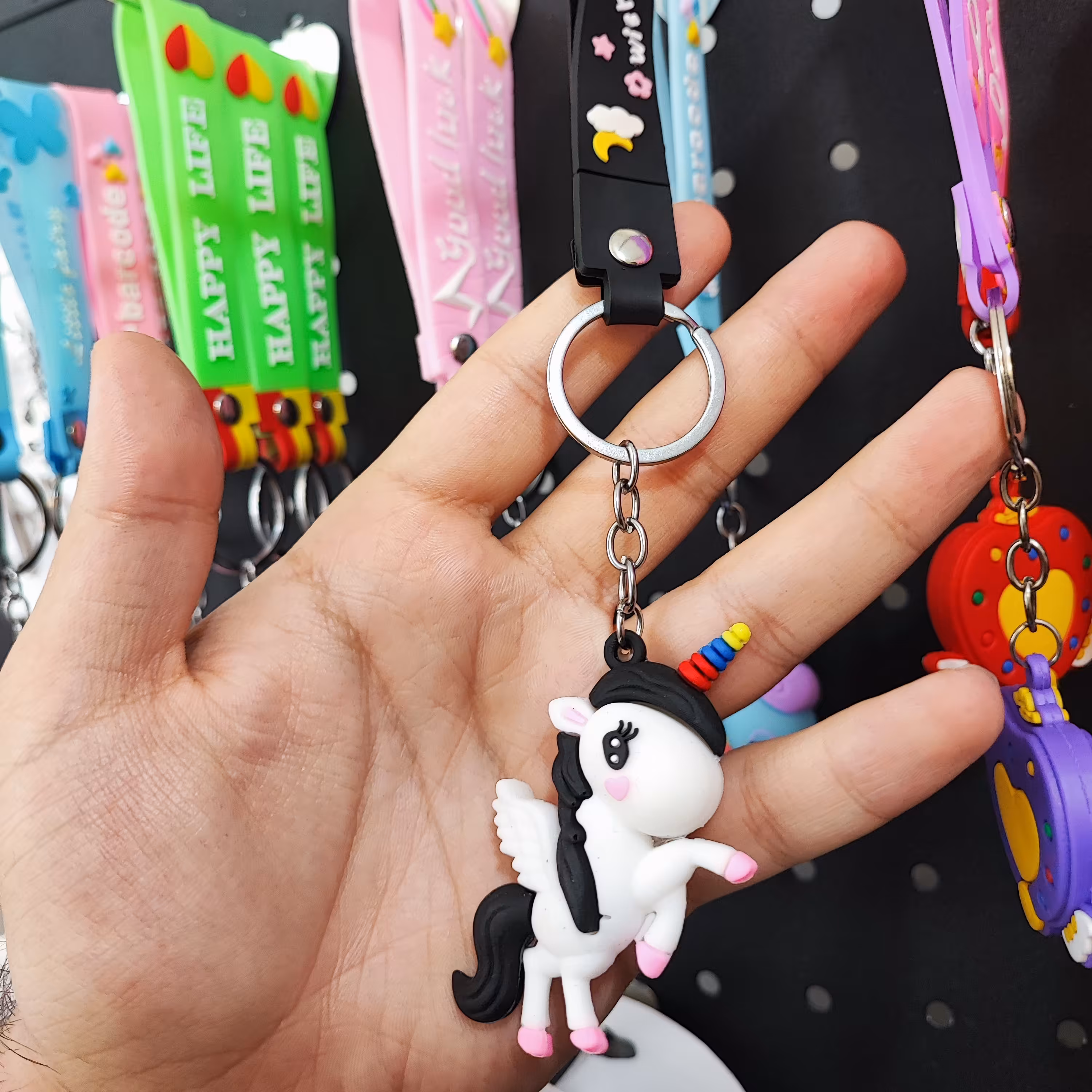 جاکلیدی سیلیکونی اسب تک شاخ 