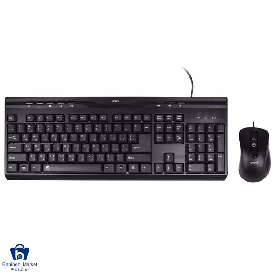 کیبورد و ماوس باسیم بیاند مدل FCM-4410 با حروف فارسی