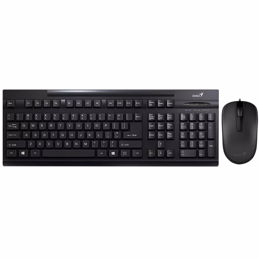 کیبورد و ماوس با سیم جنیوس مدل کی ام 125