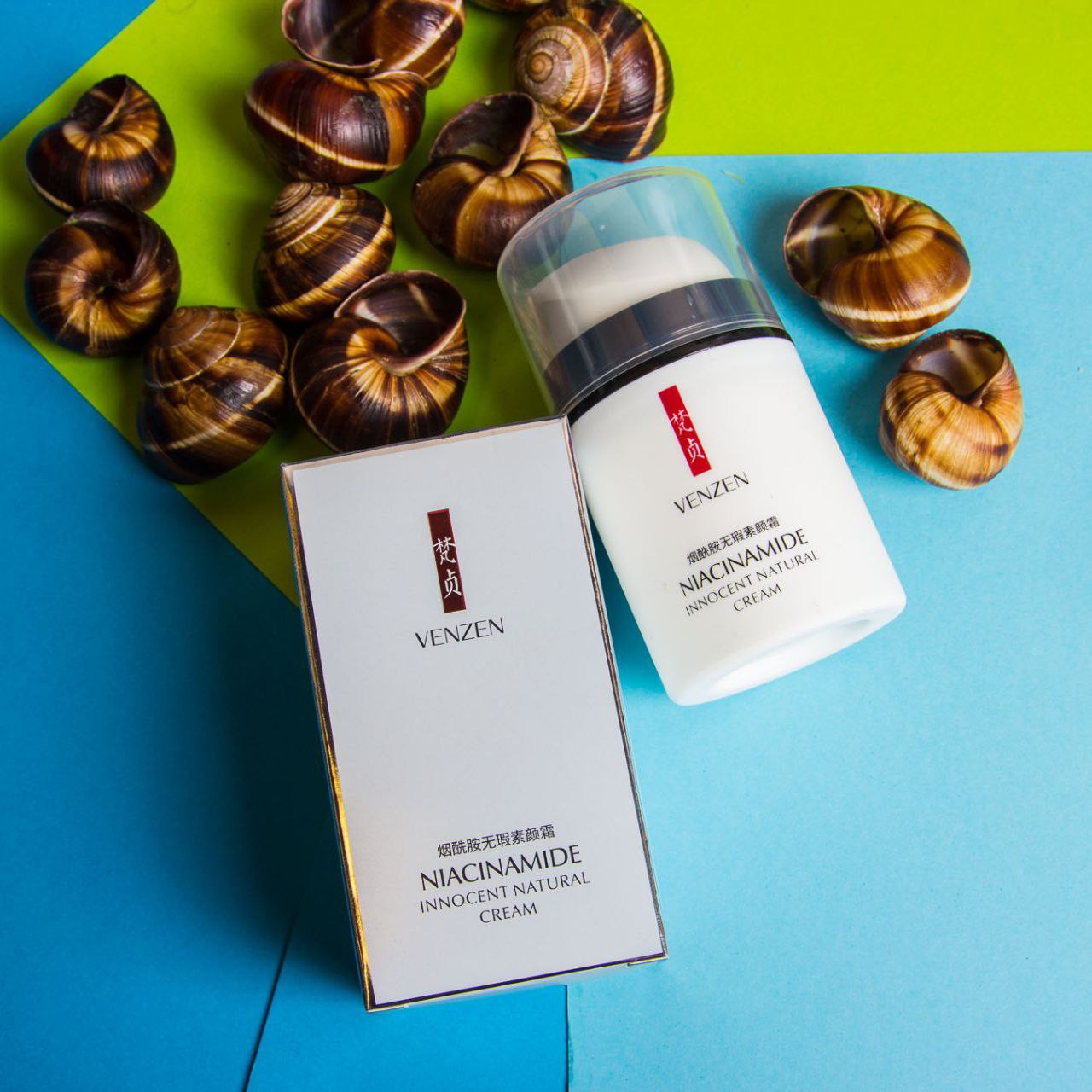 کرم صورت پمپی آبرسان طبیعی نیاسینامید ونزن