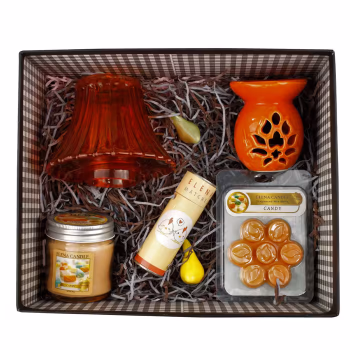 ست هدیه و پک هدیه شمع النا مدل تولد 