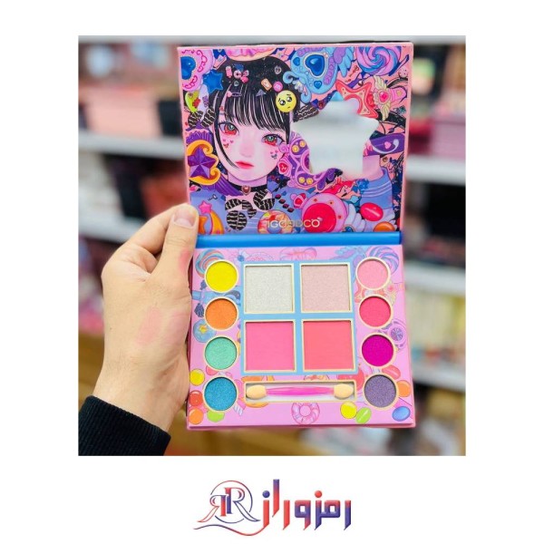 پالت سایه رژگونه و هایلایتر 12 رنگ کتابی IGoodco