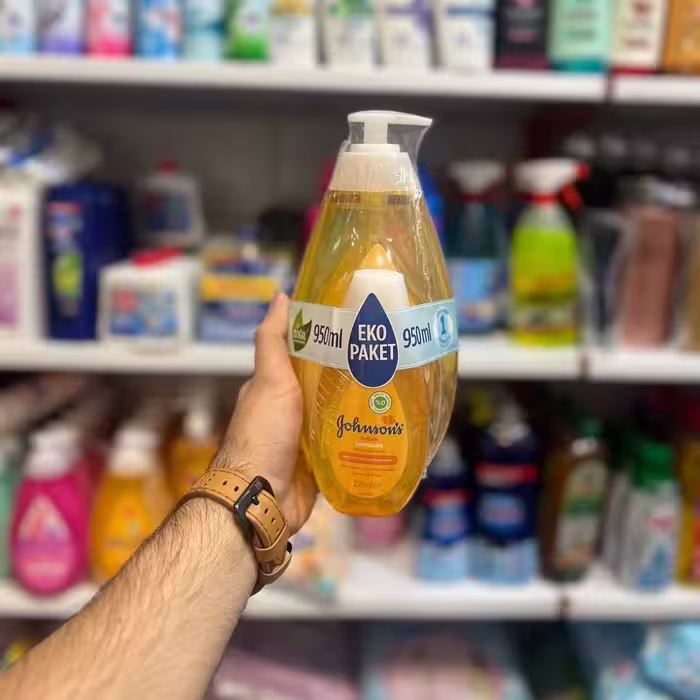 شامپو جانسون بیبی دوقلو  950میل Johnson bebe ساخت ترکیه پکیج اقتصادی