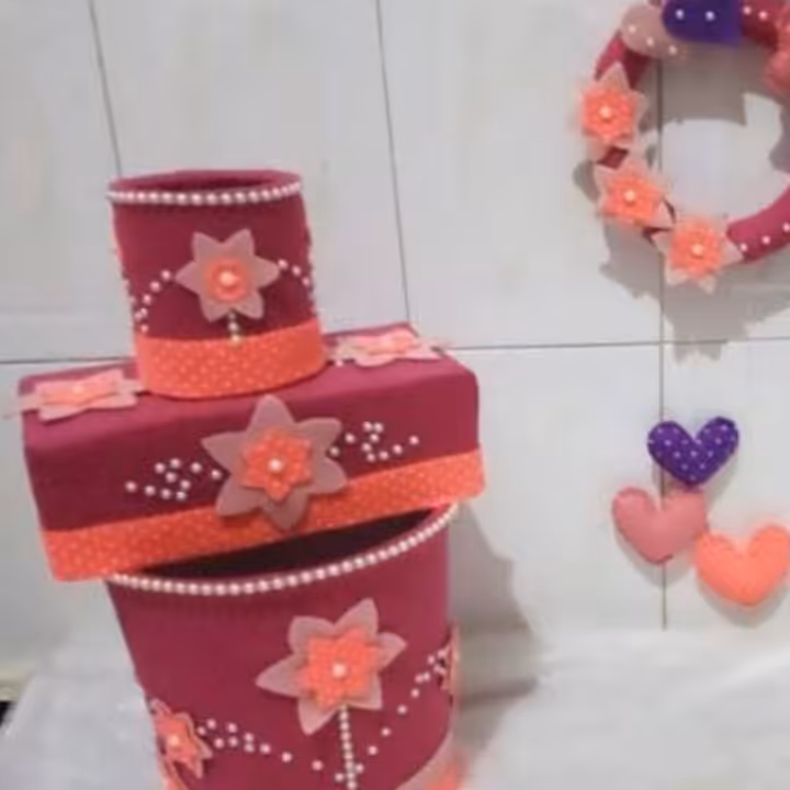 جعبه دستمال وسطل نمد