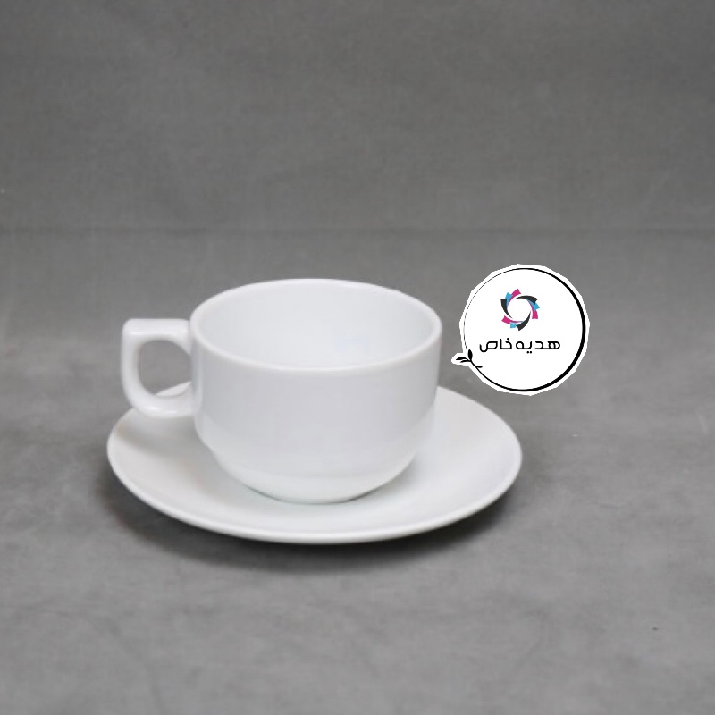 فنجان و نعلبکی با قابلیت چاپ عکس دلخواه