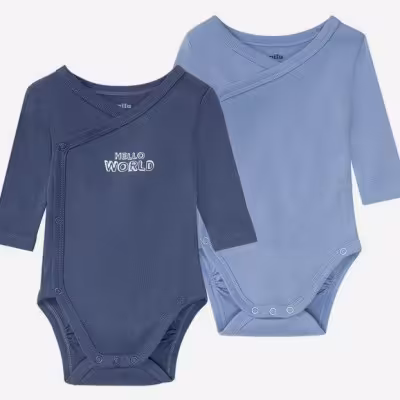 پک دو عددی بادی بچگانه برند آلمانی lupilu سایز 6تا12 ماه بادی لوپیلو