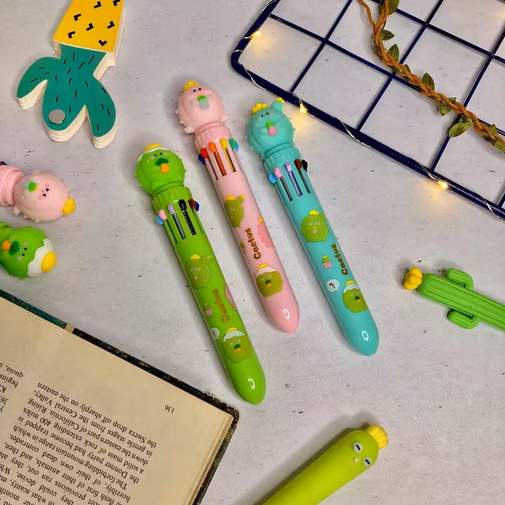 خودکار ده رنگ کاکتوس کیوتی