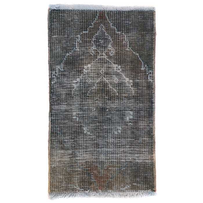  فرش دستبافت رنگ شده نیم متری مدل وینتج کد 4101117