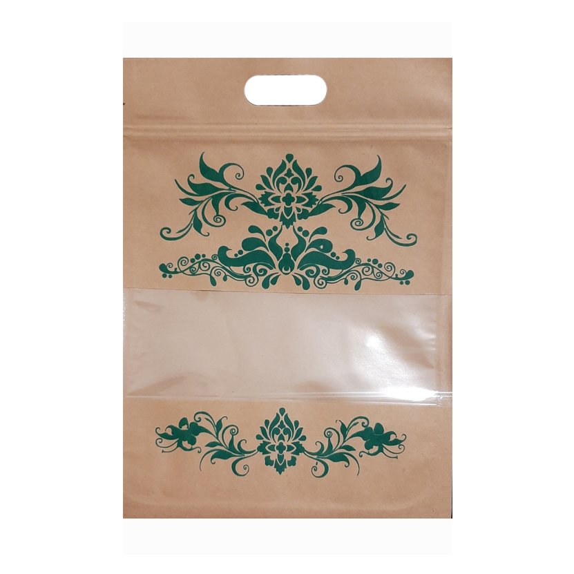 پاکت کرافت پنجره دار سایز: 35 × 25 - مقاوم- بسته 10 عددی