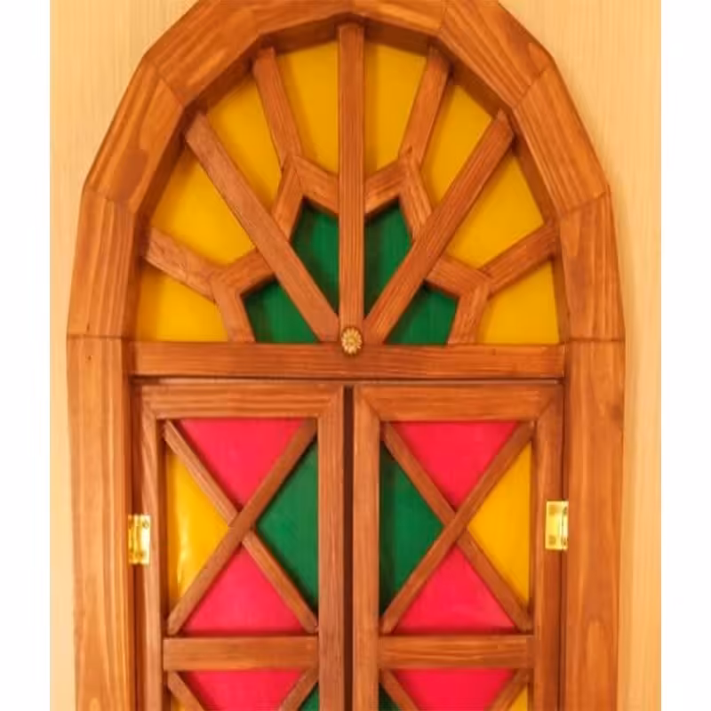 پنجره سنتی گره چینی 90در50 تحویل در باربری مقصد 