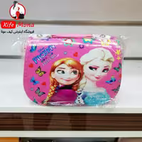 کیف دخترونه دوشی ورنی بچگونه السا و آنا صورتی کیف مونا