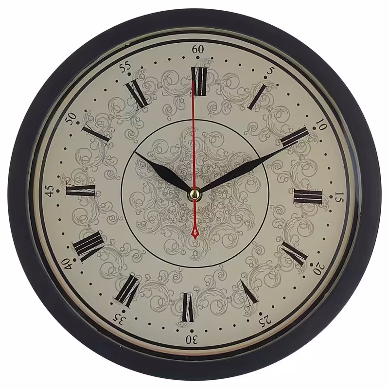 ساعت دیواری طرح رومی ساعت دیواری گرد ساعت دیواری فانتزی کد S154