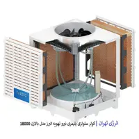 کولر آبی سلولزی پلیمری نیرو تهویه البرز مدل بالازن 18000