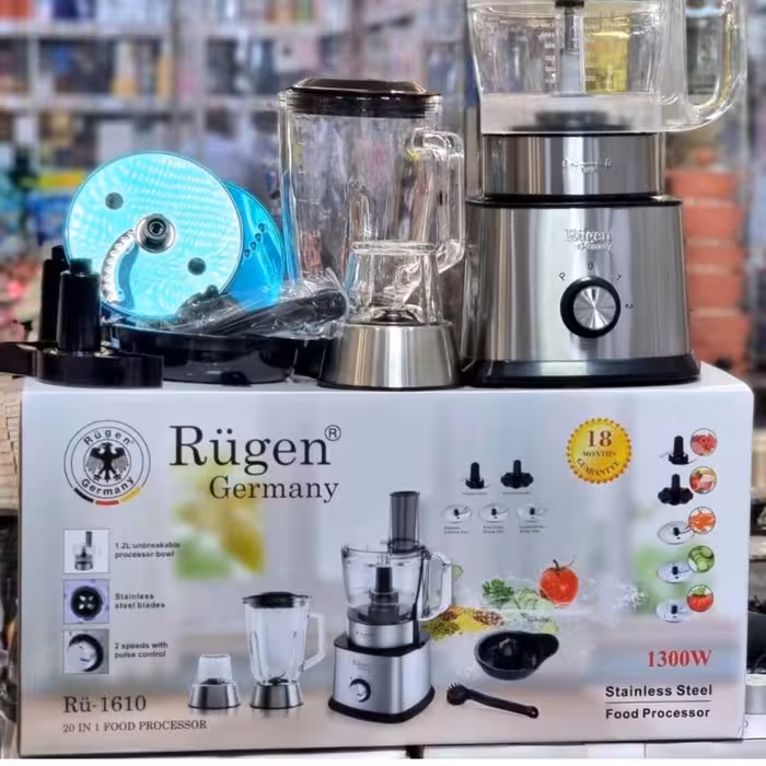 غذا ساز حرفه ای بیست کاره برند روگن اصل آلمان با 18ماه گارانتی 