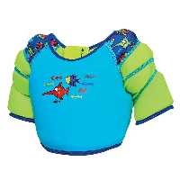 جلیقه شنا بچه گانه زاگز Wings vest HMK | آبی/فسفری