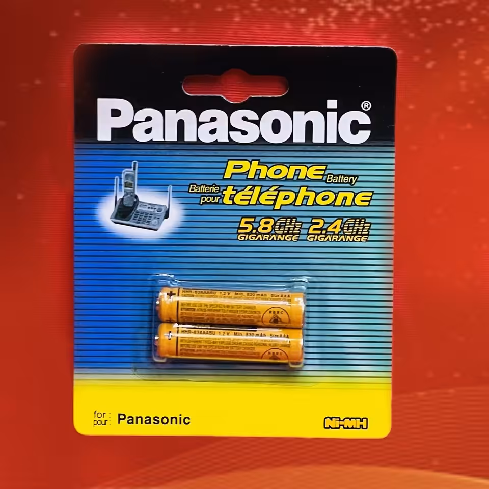 باتری نیم قلمی(AAA) شارژی 830 میلی آمپر پاناسونیک panasonic