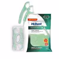 خلال کمانی هایدنت مجموعه 6 عددی بسته30 با 6 عدد اشان با  یک عدد خلال کمانی مسافرتی