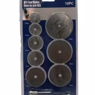 صفحه برش اره ای مینیاتوری مجموعه 10 عددی