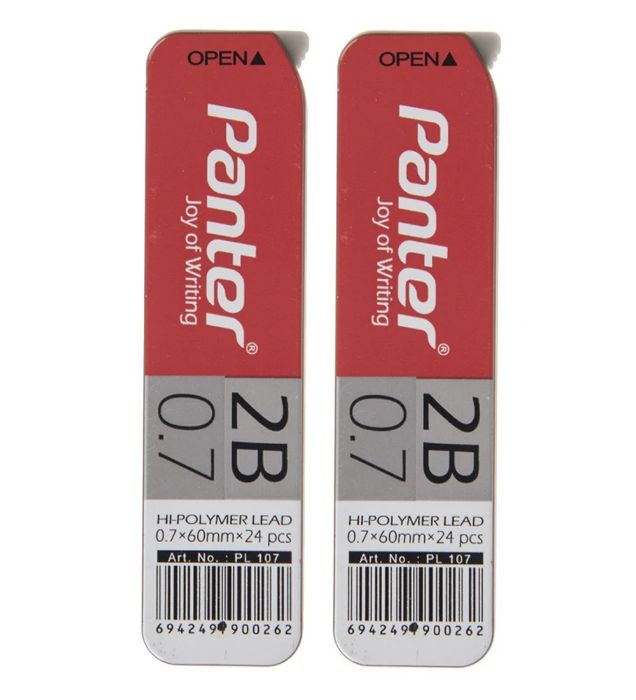 نوک مداد نوکی 0.7 میلی متری پنتر مدل Hi-Polymer بسته 2 عددی