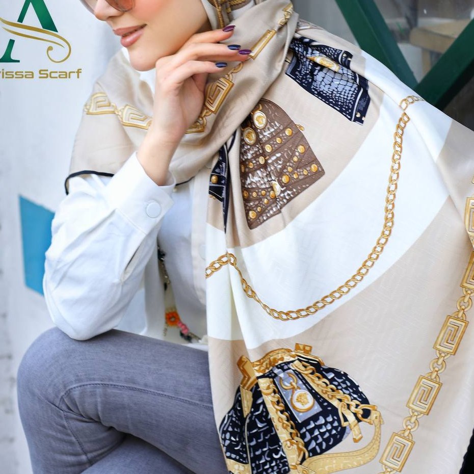 روسری ابریشم ژاکارد مجلسی کد31488 (7)