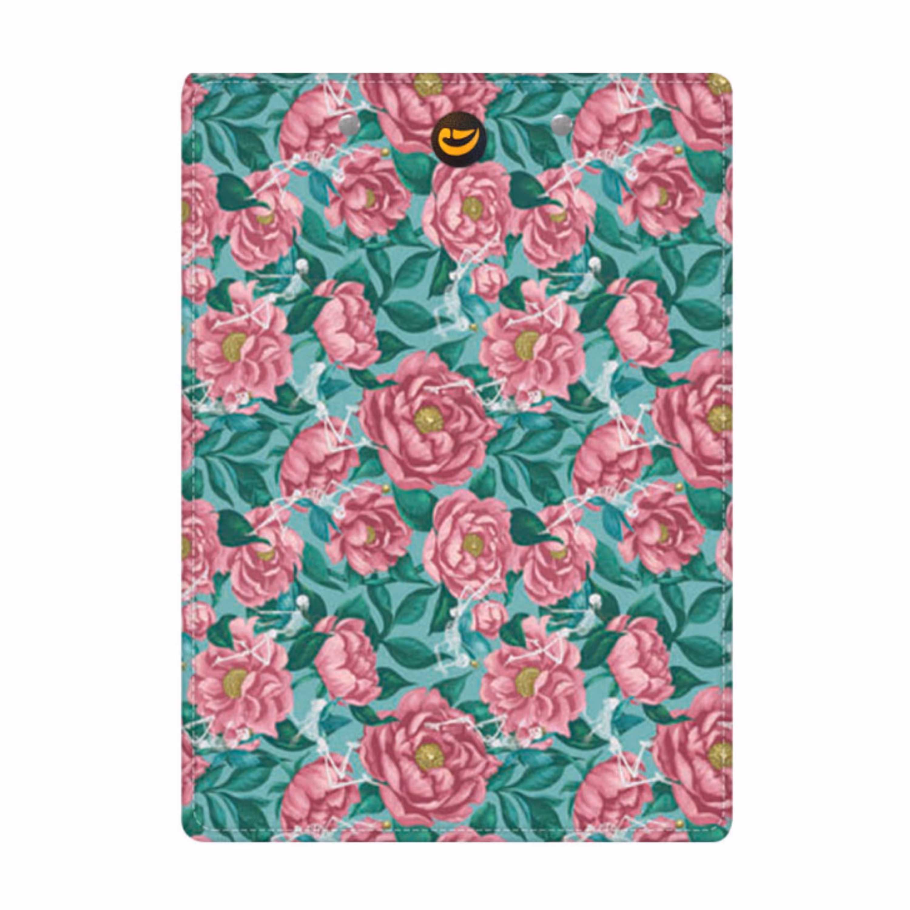 زیردستی کتیبه طرح گل و اسکلت سایز پاپکویی کد1552