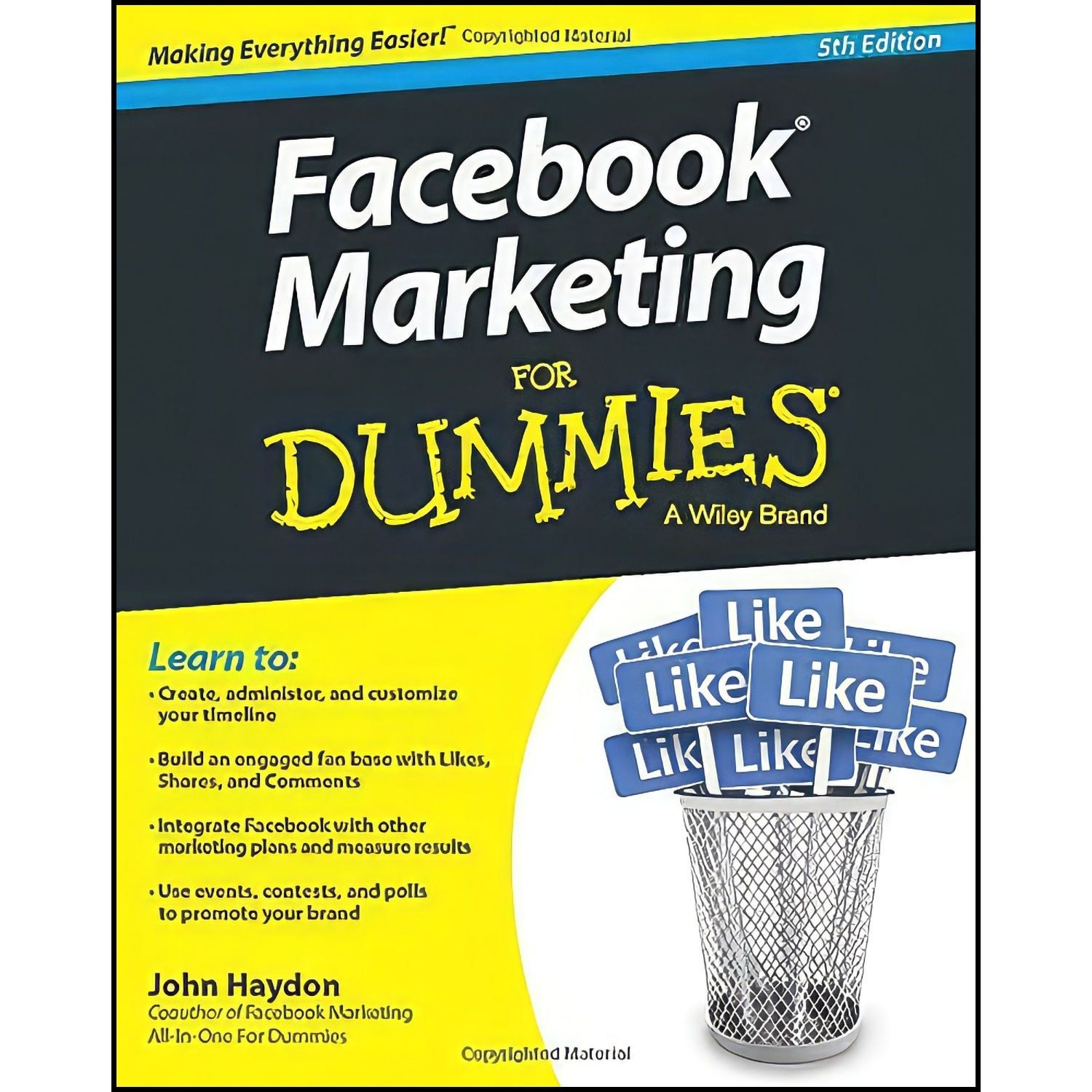 کتاب زبان اصلی Facebook Marketing For Dummies th Edition اثر John Haydon