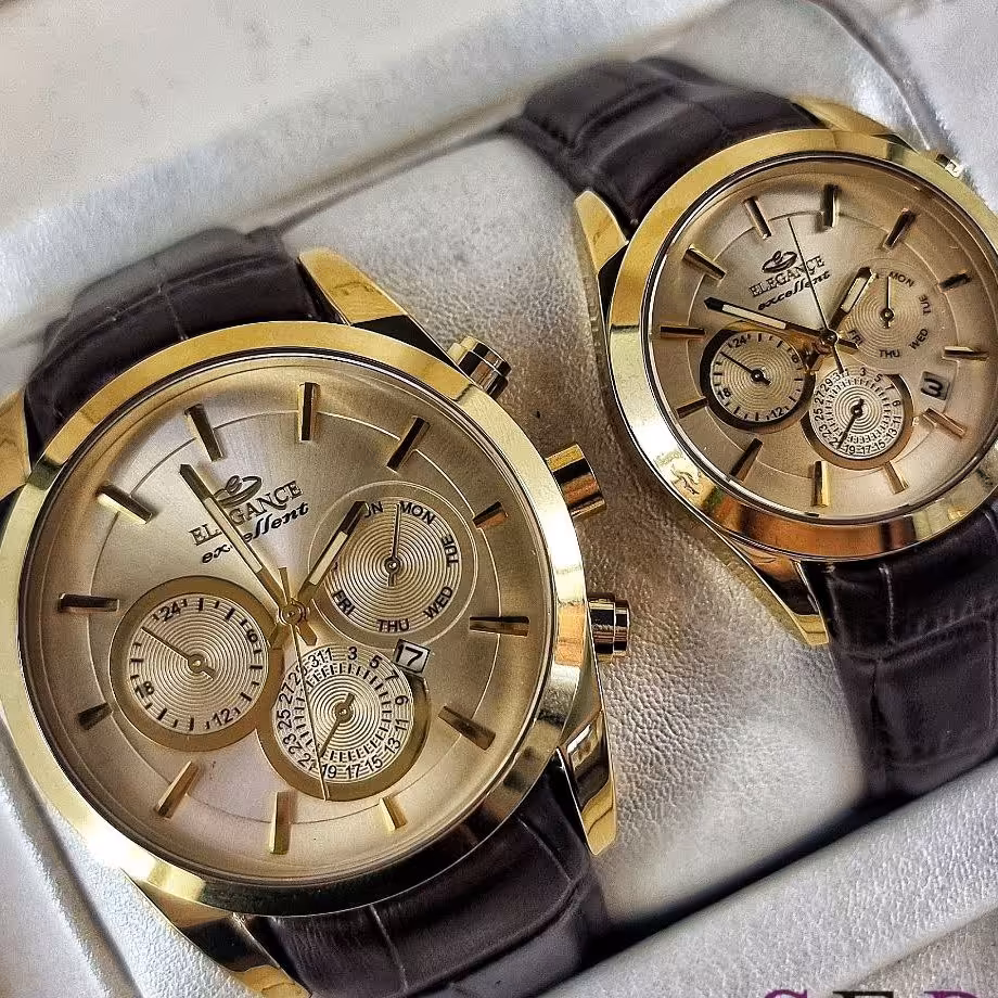 ست ساعت مچی مردانه و زنانه برند الگانس