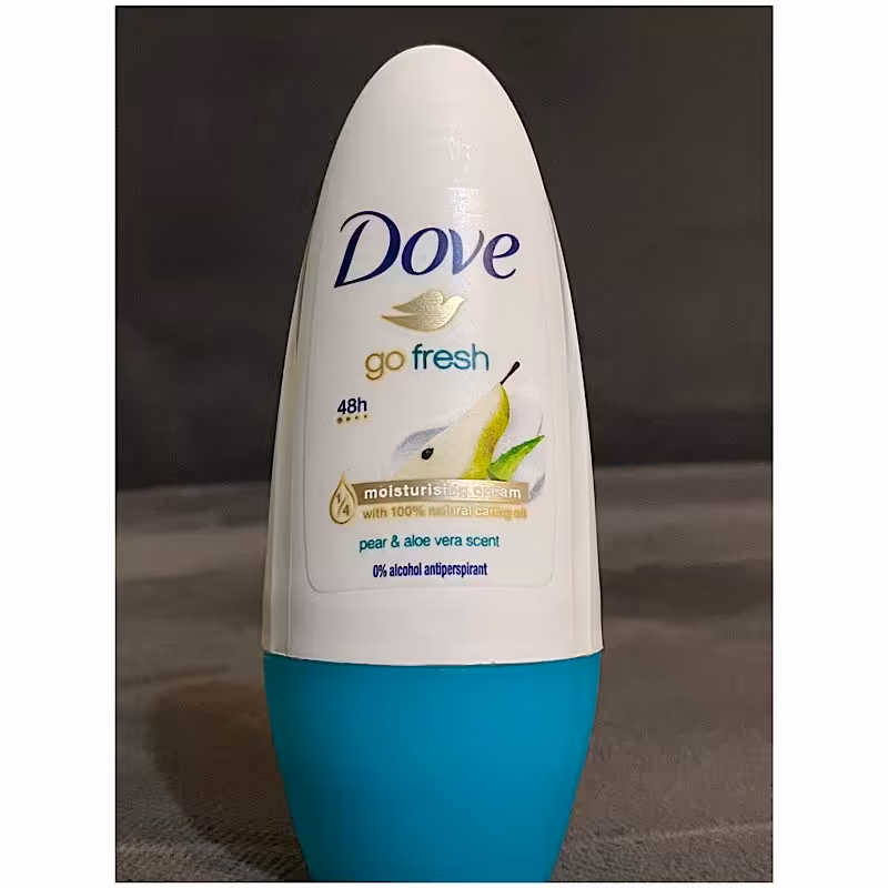 رول ضد تعریق داو حاوی نرم کننده با رایحه گلابی و آلوئه 48 ساعته بدون الکل