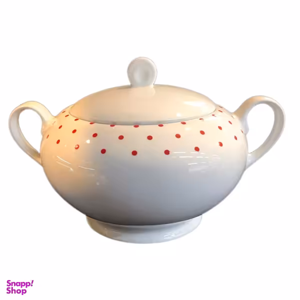 سوپ خوري چينی زرين مدل اسپاتی قرمز