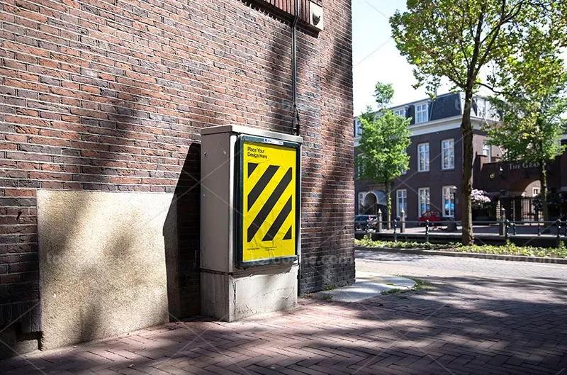 طرح موکاپ بنر شهری PSD | گرافیک با طعم تربچه