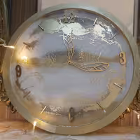 ساعت رزینی ابر وباد کرم طلایی