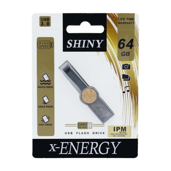 فلش مموری ایکس-انرژی مدل Shiny USB3.0 ظرفیت 64 گیگابایت