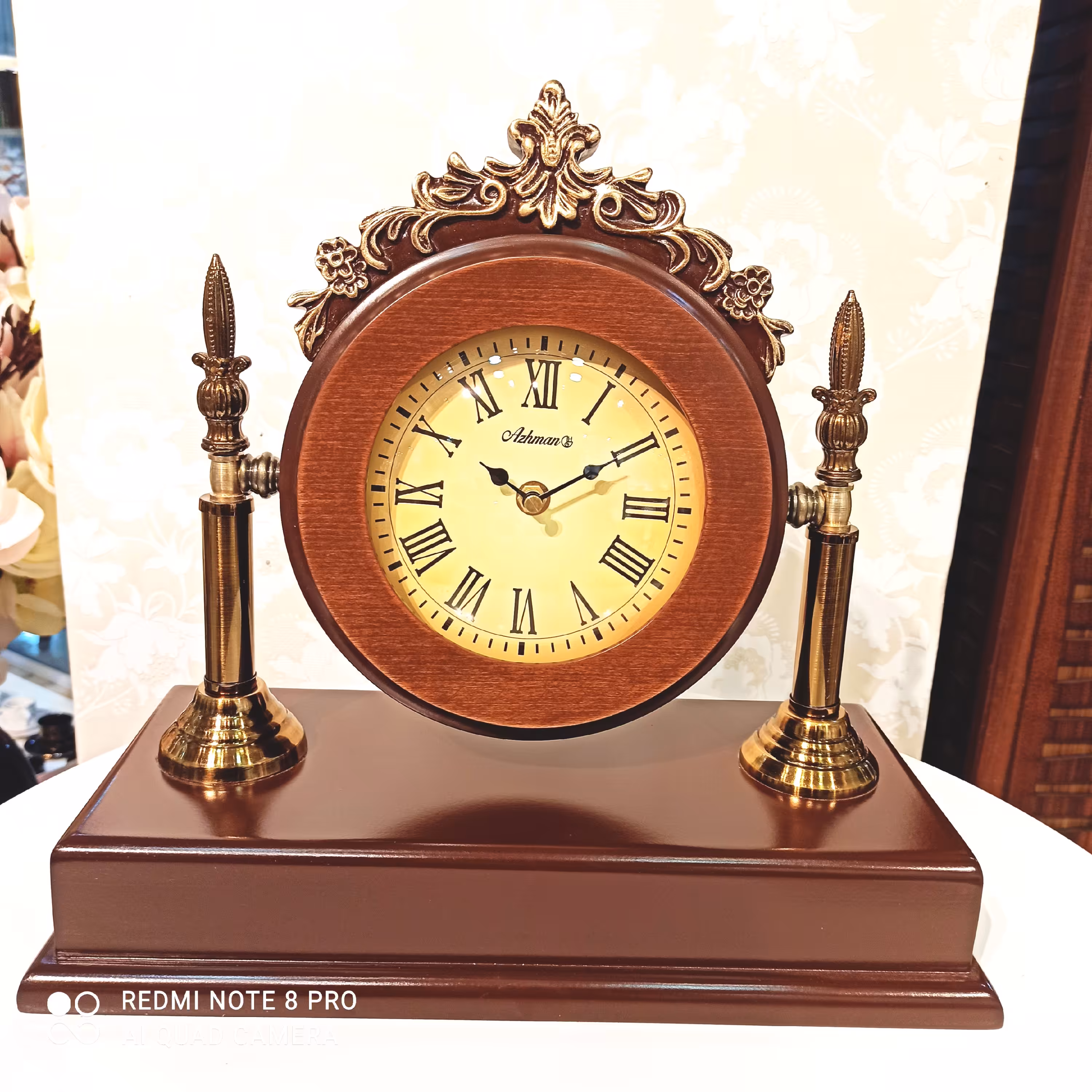 ساعت چوبی رومیزی کد8