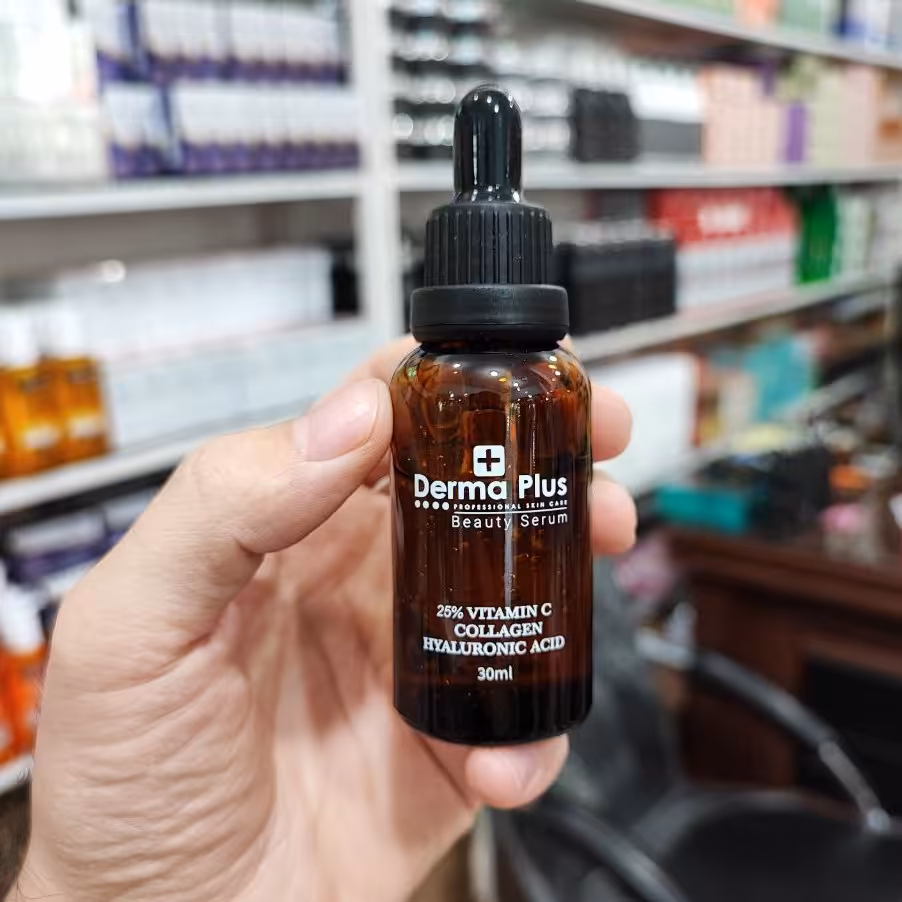 حاوی ویتامین سی  کلاژن و هیالورونیک اسید