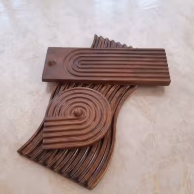 سینی و جاعودی طرح چوب