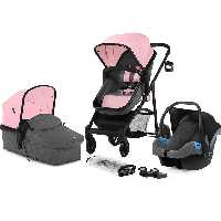 سرویس چند تکه کالسکه آمریکایی kinderkraft اورجینال رنگ صورتی زیبا  