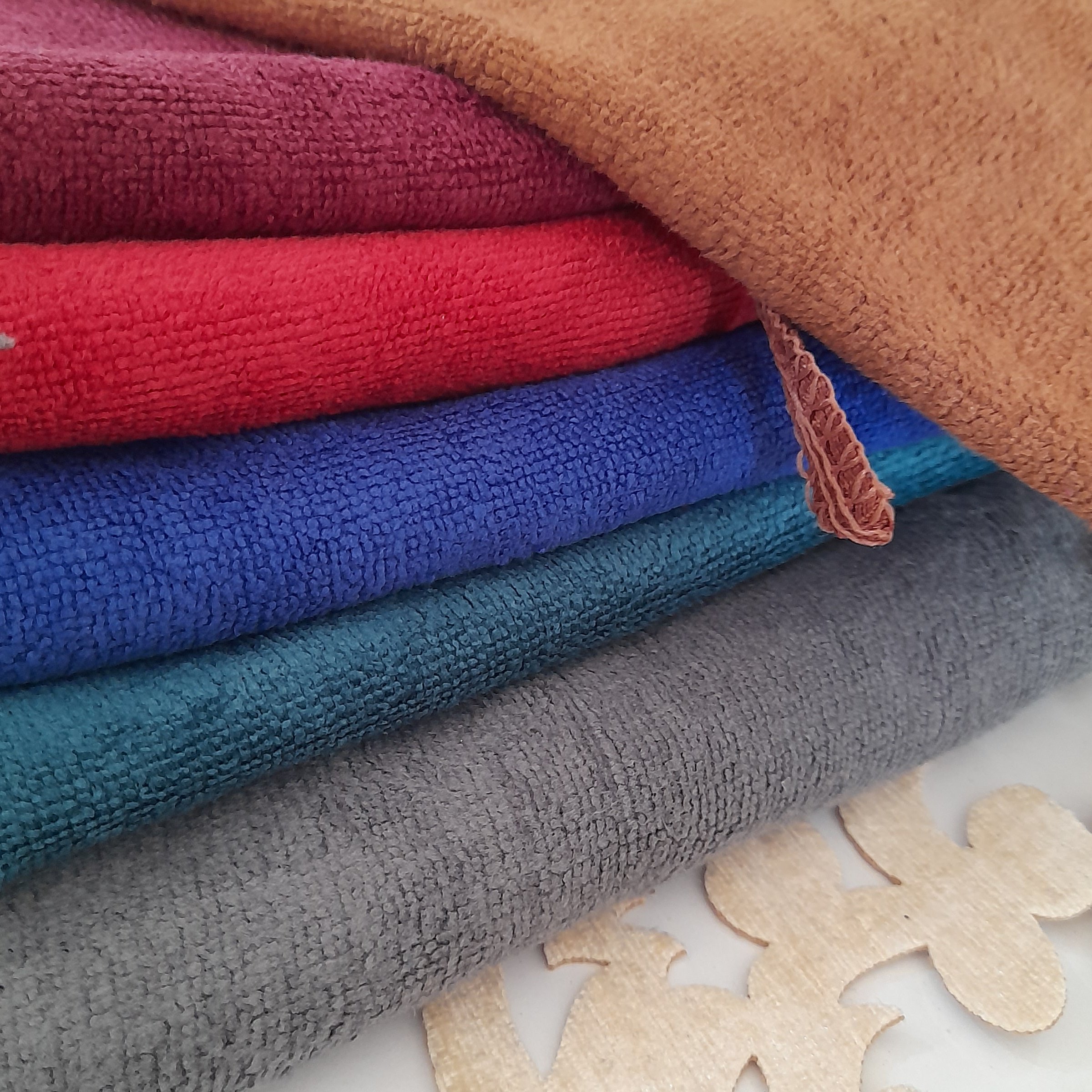 حوله های تنظیف  جین 12 عدد  در 6 رنگ زیبا باجدب اب بالا