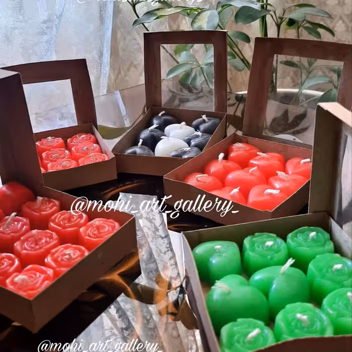 شمع وارمر روی آبی بسته 9 تایی داخل جعبه