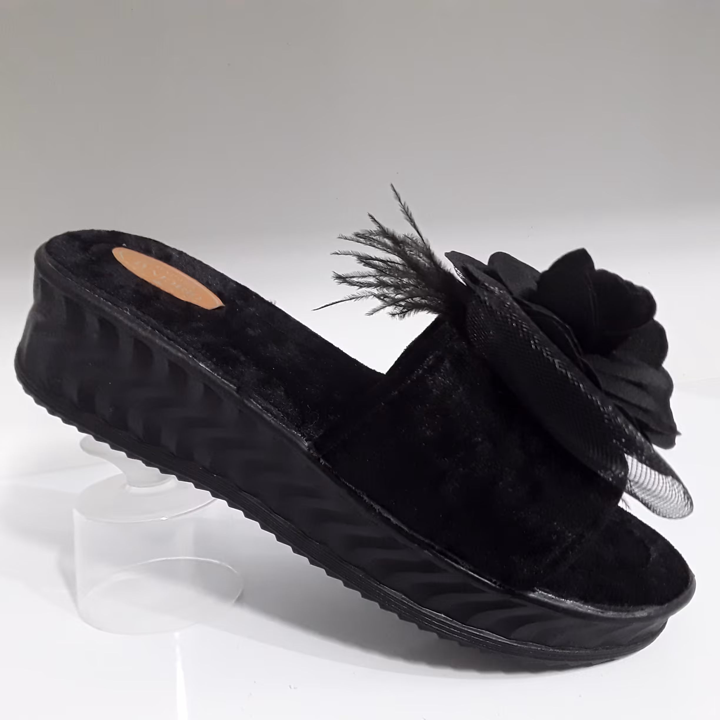 صندل شیک و جذاب دخترانه و زنانه جدید گلدار توری روفرشی مهمانی مجلسی مخمل سوئیت طبی درجه یک کیفیت عالی 