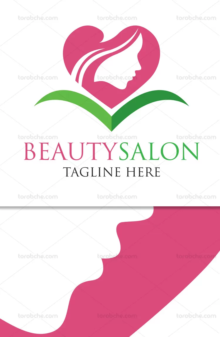 وکتور لوگو طرح گل سالن زیبایی بانوان | گرافیک با طعم تربچه