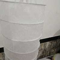 توری 5 طبقه جنس ژپون قطر متوسط  حدود 42-43سانت ریز بافت خشک کن  میوه و سبزی و گل محمدی زیپ دار  با فنر ضد زنگ 